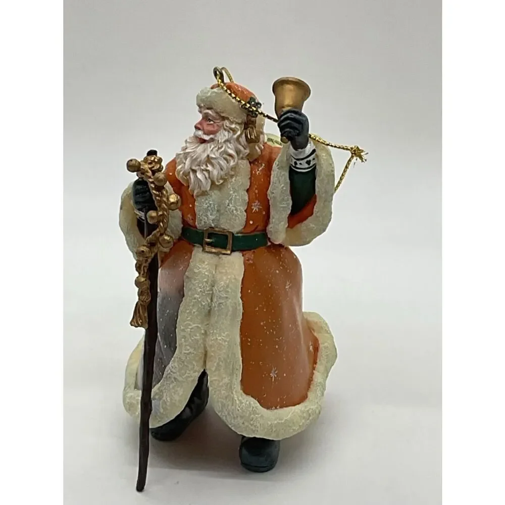 Ashton-Drake Old World Santa Jingling SleighBells Thomas Kinkade Ornament